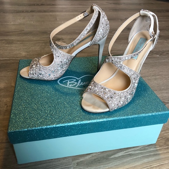 Betsey Johnson Shoes - SB-BAYLI SILVER 4in peep toe heels